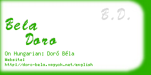 bela doro business card